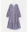 sara mallika　COTTON LUREX RIPPLE PRINT DRESS