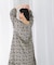 sara mallika　COTTON LUREX RIPPLE PRINT DRESS
