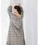 sara mallika　COTTON LUREX RIPPLE PRINT DRESS