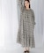 sara mallika　COTTON LUREX RIPPLE PRINT DRESS
