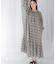 sara mallika　COTTON LUREX RIPPLE PRINT DRESS