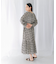 sara mallika　COTTON LUREX RIPPLE PRINT DRESS