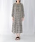 sara mallika　COTTON LUREX RIPPLE PRINT DRESS