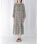 sara mallika　COTTON LUREX RIPPLE PRINT DRESS