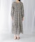 sara mallika　COTTON LUREX RIPPLE PRINT DRESS
