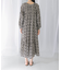 sara mallika　COTTON LUREX RIPPLE PRINT DRESS