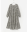sara mallika　COTTON LUREX RIPPLE PRINT DRESS