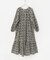 sara mallika　COTTON LUREX RIPPLE PRINT DRESS