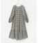 sara mallika　COTTON LUREX RIPPLE PRINT DRESS