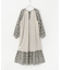 sara mallika　COTTON LUREX RIPPLE PRINT DRESS