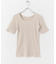 2WAYメランジリブTシャツ(半袖)