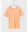 2WAYメランジリブTシャツ(半袖)
