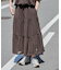 パナマ風ティアードスカート