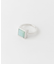 SMELLY so’　square amazonite ring
