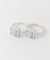 SMELLY so’　square amazonite ring