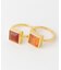 SMELLY so’　square carnelian ring