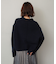 ワイドリブクルーネックセーター