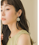 マテリアルサークルパールイヤリング