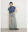 バックスリットデニムスカート