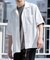 『WEB限定』『セットアップ対応』パナマ風オープンカラー半袖シャツ