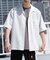 『WEB限定』『セットアップ対応』パナマ風オープンカラー半袖シャツ
