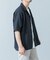 『WEB限定』『セットアップ対応』パナマ風オープンカラー半袖シャツ