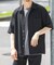 『WEB限定』『セットアップ対応』パナマ風オープンカラー半袖シャツ
