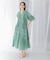 sara mallika　COTTON LUREX SCARF PRINT DRESS