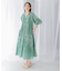 sara mallika　COTTON LUREX SCARF PRINT DRESS