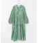 sara mallika　COTTON LUREX SCARF PRINT DRESS
