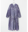 sara mallika　COTTON LUREX SCARF PRINT DRESS