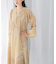 sara mallika　COTTON LUREX SCARF PRINT DRESS