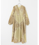 sara mallika　COTTON LUREX SCARF PRINT DRESS