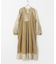 sara mallika　COTTON LUREX SCARF PRINT DRESS