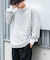FORK&SPOON　プレーティングボーダーロングスリーブTシャツ