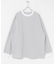 FORK&SPOON　プレーティングボーダーロングスリーブTシャツ
