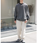 FORK&SPOON　プレーティングボーダーロングスリーブTシャツ