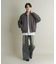 メランジバルーンジップブルゾン