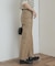 サイドベルトストレートパンツ