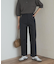 サイドベルトストレートパンツ