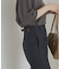 サイドベルトストレートパンツ