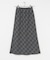 チェックナロースカート