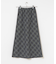 チェックナロースカート