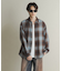 オンブレーチェックレギュラーカラーシャツ
