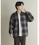 オンブレーチェックレギュラーカラーシャツ