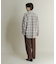 オンブレーチェックレギュラーカラーシャツ