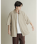 エクストラルーズピーチサテンショートスリーブシャツ