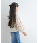 フラワー刺繍袖ボリュームブラウス(KIDS)