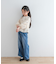 フラワー刺繍袖ボリュームブラウス(KIDS)