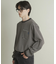 コットンクルーネックロングスリーブTシャツ